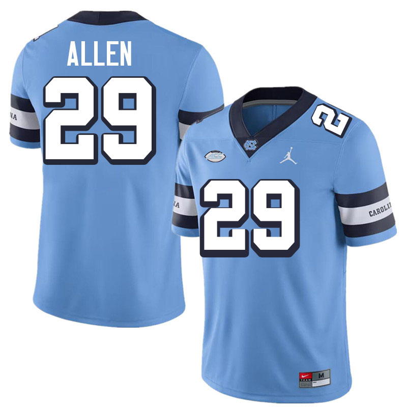 Marcus Allen UNC Jerseys,North Carolina Tar Heels #29 Marcus Allen Football Jerseys-Throwback Blue